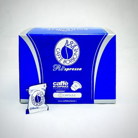 100 Nespresso kompatible Kapseln von Caffe Borbone blue